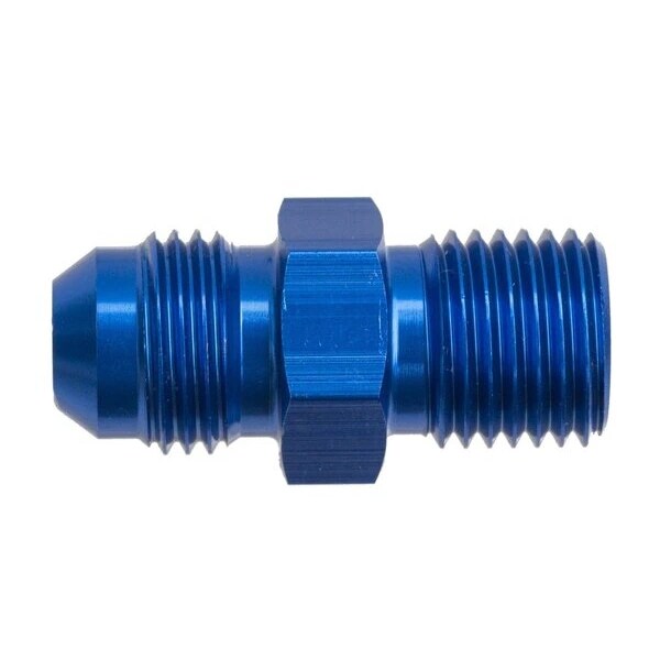 Red Horse Performance -06 MALE AN/JIC FLARE TO M18X1.5 INVERTED ADAPTER - BLUE 8161-06-18-1 - main